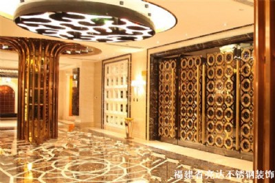 供應(yīng)不銹鋼會(huì)所酒店墻景裝飾不銹鋼墻景系