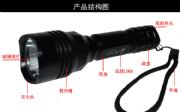 充電強(qiáng)光鋁合金手電 led手電廠家批發(fā)