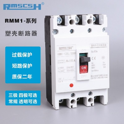 塑殼斷路器rmm1-125l/3300 100a