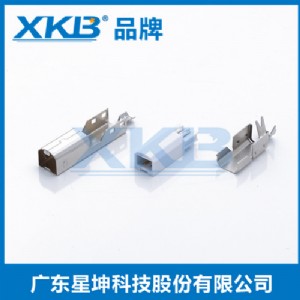 供應(yīng)香港星坤usbbm公頭焊線三件式打印機連接器三件套方形