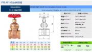 臺灣RING東光閥門FIG.401砲金銅閘閥