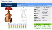 臺(tái)灣RING東光閥門FIG.450砲金銅閘閥