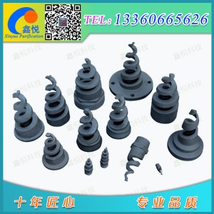 碳化硅螺旋噴嘴_螺旋水嘴_螺旋式噴頭— 鑫悅凈化 廠家直銷