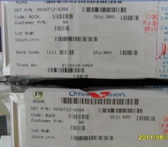 ov9712 sensor 原裝a規(guī)